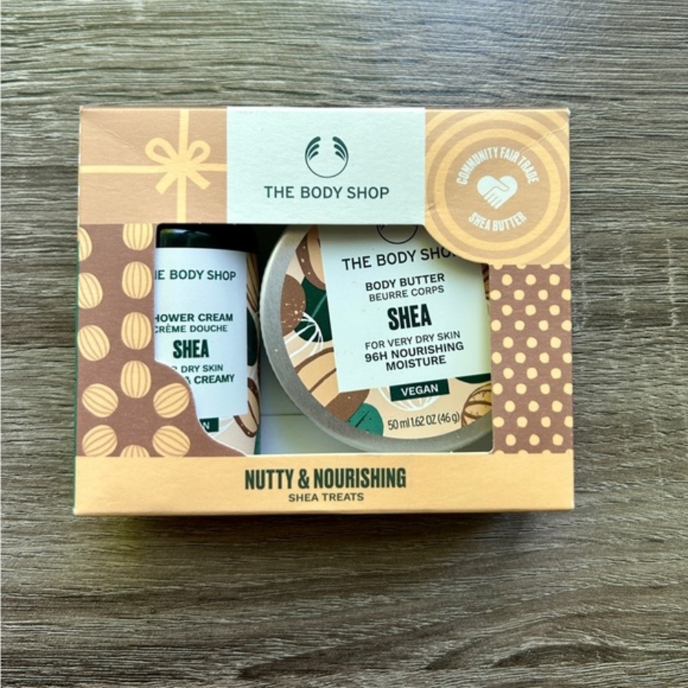 The Body Shop Shea Butter Shower Cream And Body Butter Gift Set